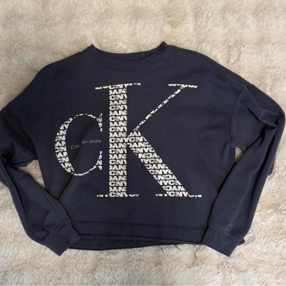 Calvin Klein Jeans Dark Gray Logo Sweater